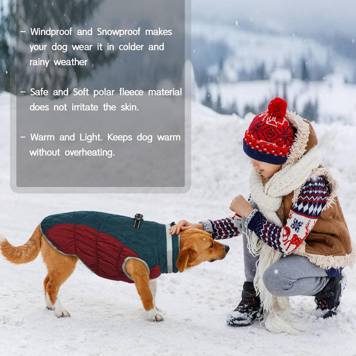 Kuoser Wärme hundemantel, Winddicht hundejacke, Reflektierend hundemantel für kleine Hunde, hundeman
