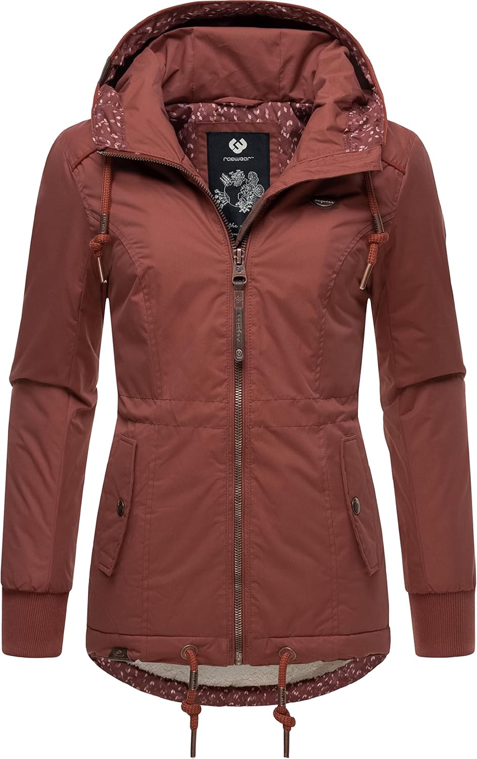 Ragwear Damen Winterjacke Outdoorjacke wasserdicht mit Kapuze YM-Danka XS-6XL L Terracotta022, L Ter