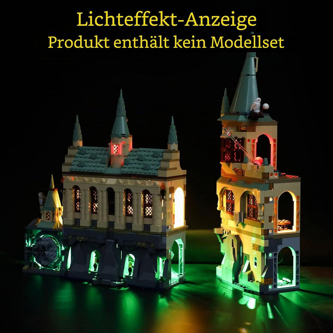 GEAMENT Licht-Set Kompatibel mit Lego Harry Potter Schloss Hogwarts Kammer (Hogwarts Chamber of Secr