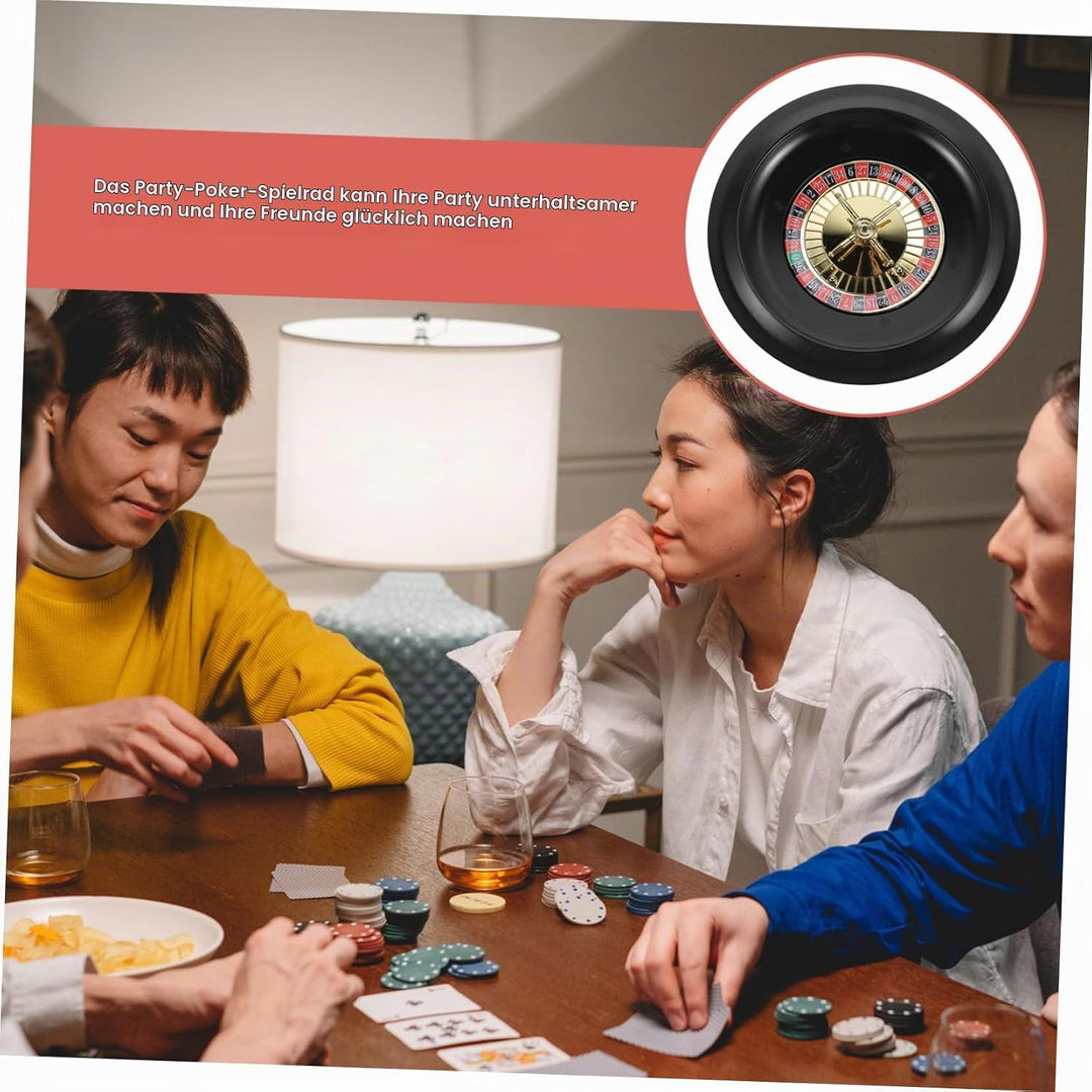 Poker Wheel Spielset Rotierendes Roulette Für Partys Tischspiel Unterhaltung Für Geburtstagsfeiern U