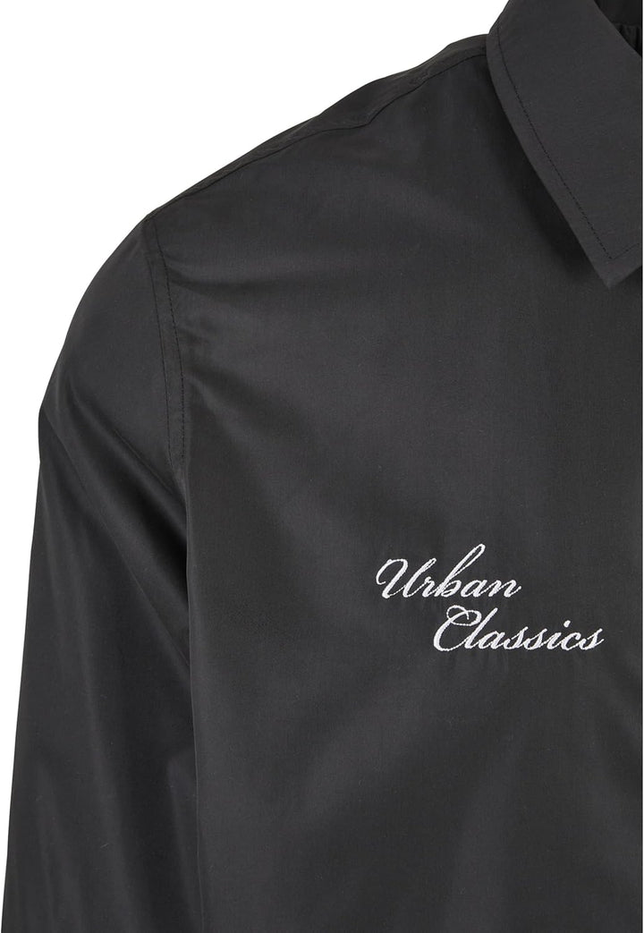 Urban Classics Herren Sports College Jacket L Schwarz, L Schwarz