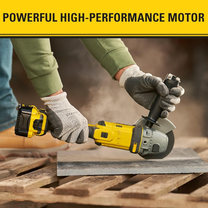 Stanley FatMax 18V Akku-Winkelschleifer SFMCG400B (125 mm Scheiben-ø, für alle Standard-Trenn,- Schl