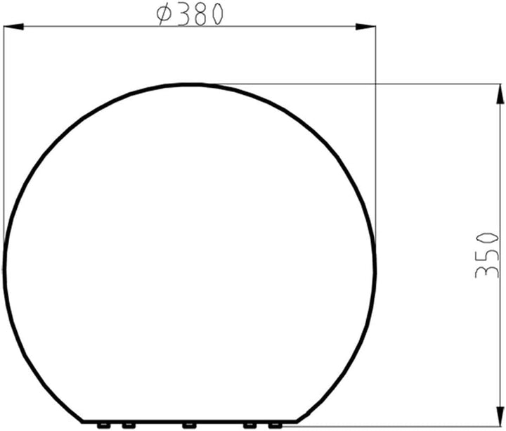 Deko-Light | Leuchtkugel E27 Innen- und Aussenbereich inkl. 3m Anschlusskabel und Stecker 230V | Kug