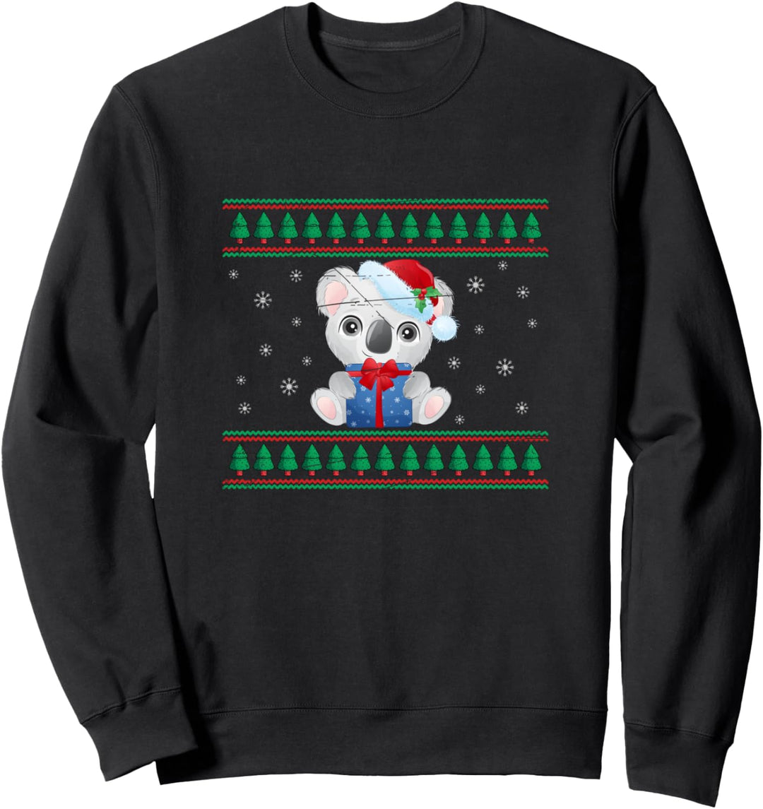 Weihnachten Geschenk Zoo Tier Ugly Christmas Koala Sweatshirt
