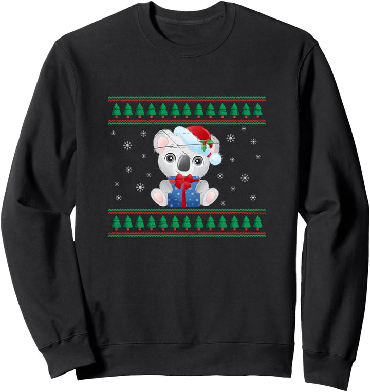 Weihnachten Geschenk Zoo Tier Ugly Christmas Koala Sweatshirt