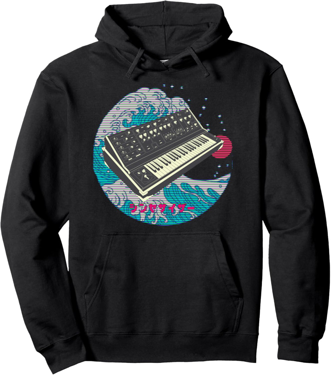 Vintage Synthesizer Analog Japanese Synth Pullover Hoodie