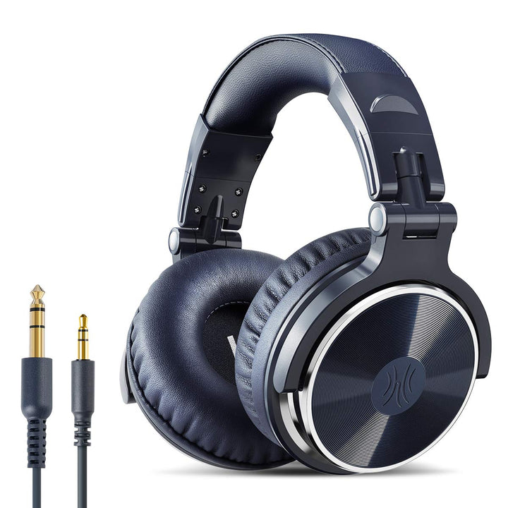 OneOdio Pro-10 Over-Ear-Kopfhörer, kabelgebundene DJ-Bass-Headsets mit 50-mm-Treiber, faltbar, leich