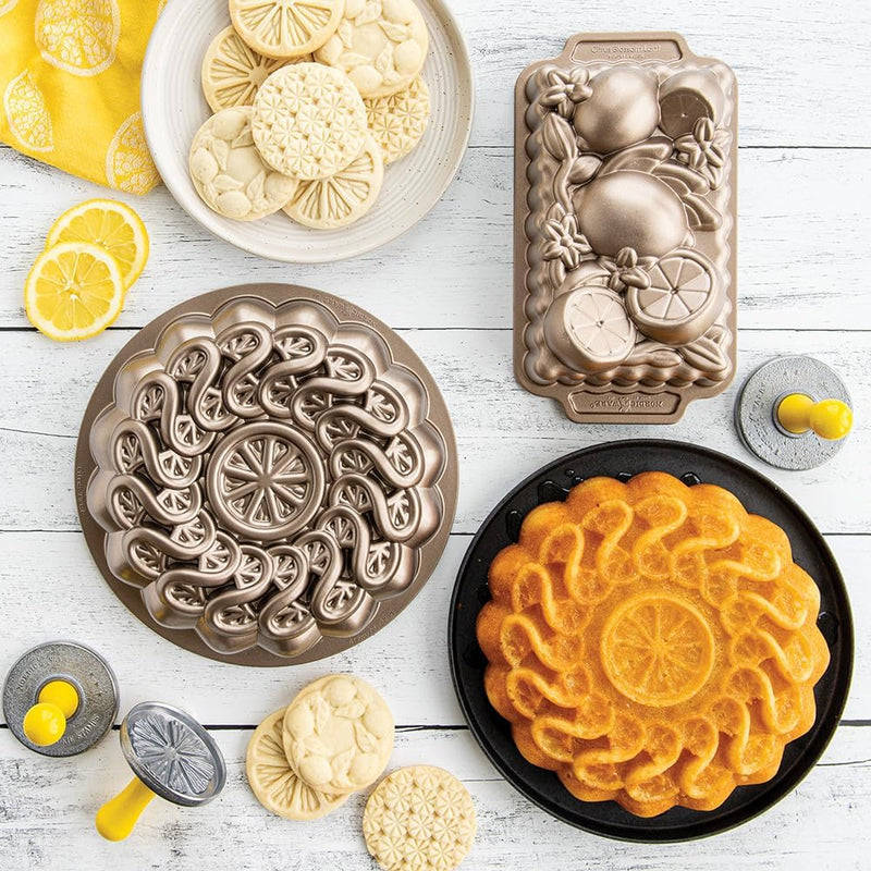 Nordic Ware Citrus Twist Pfanne, 8 Tassen, Toffee