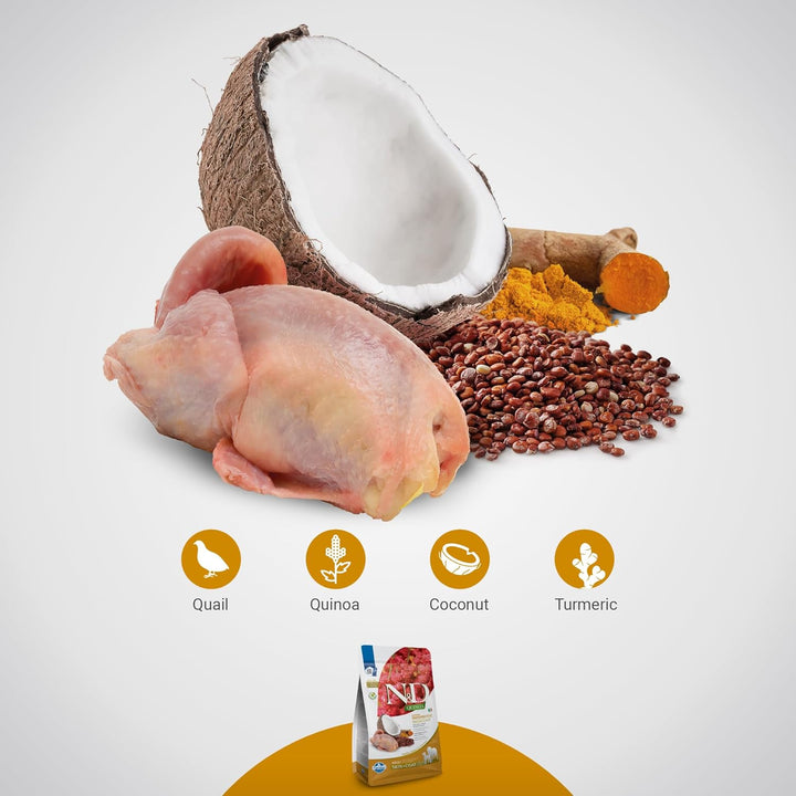 Farmina N&D Quinoa Adult Pellets Hundefutter (Trockenfutter, mit hochwertigen Vitaminen und natürlic