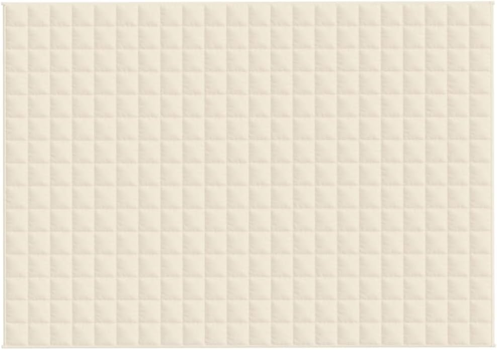 Gewichtsdecke aus Stoff, Hellcreme, 155 x 220 cm, 11 kg, Decken für Haus und Garten 155 x 220 cm Cre