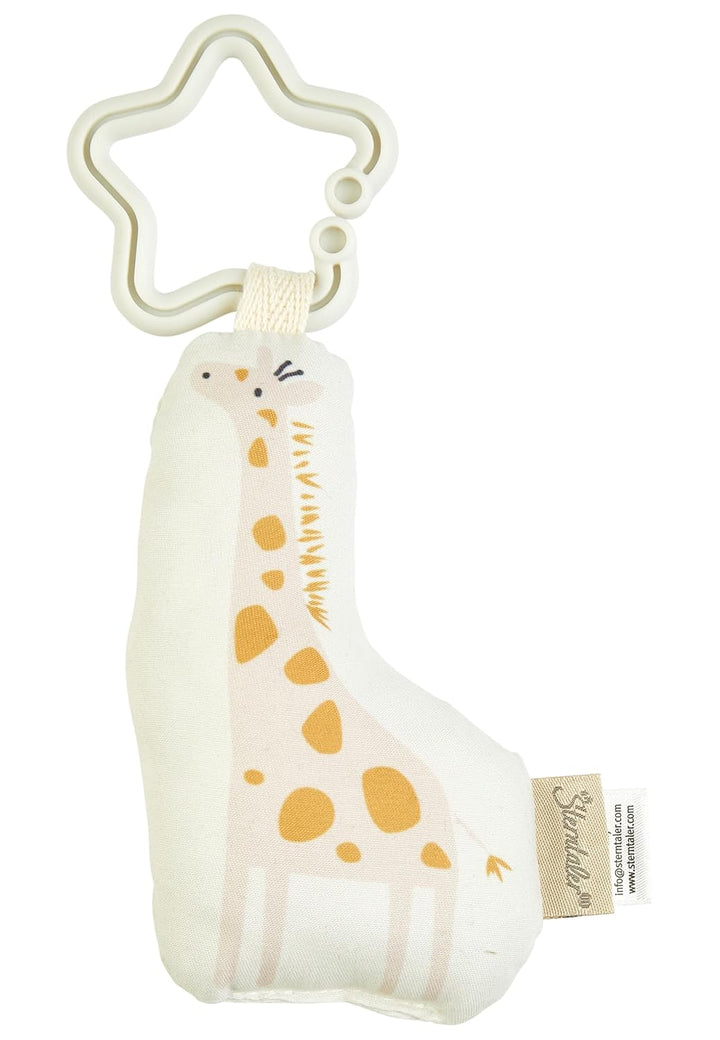 Sterntaler Spielbogen Giraffe & Löwe – weiche Spieldecke mit Druckmotiv – abnehmbare Spielfiguren mi