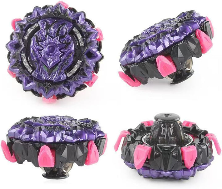 Gyros Turbo Set, 4D Metall Fusion Kampf Kreisel, Mit Battling Top Launcher, Geschenk-Sets,(B-201+B-1