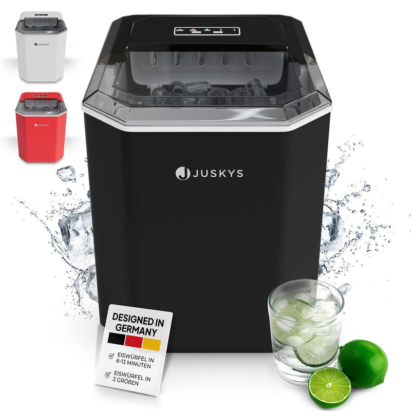 Juskys Eiswürfelmaschine IceOracle - Cocktail Eiswürfel in 6-13 min - Mini Eiswürfelbereiter für 12
