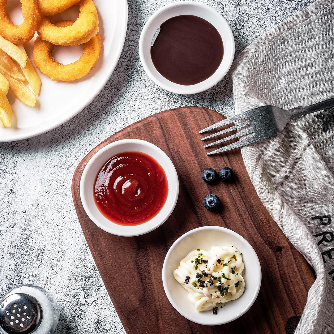 UIBFCWN 25 Stück Dipschälchen Saucenschälchen Snackschale Dipschale aus Porzellan für Dessert Sauce