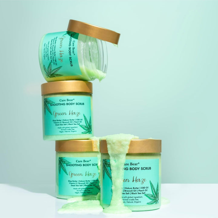 Care Bear Glättendes Körperpeeling 350 g, Тotes Мeersalz Peeling, intensiv feuchtigkeitsspendende Gu