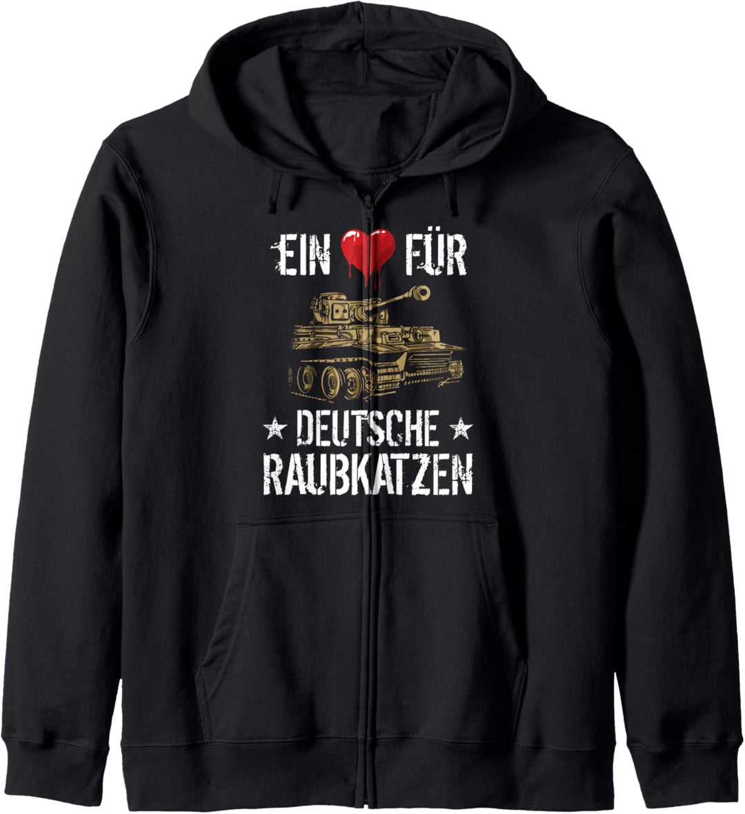 Panzer Kampfpanzer Tiger Panzerkampfwagen Panzerfahrer Kapuzenjacke