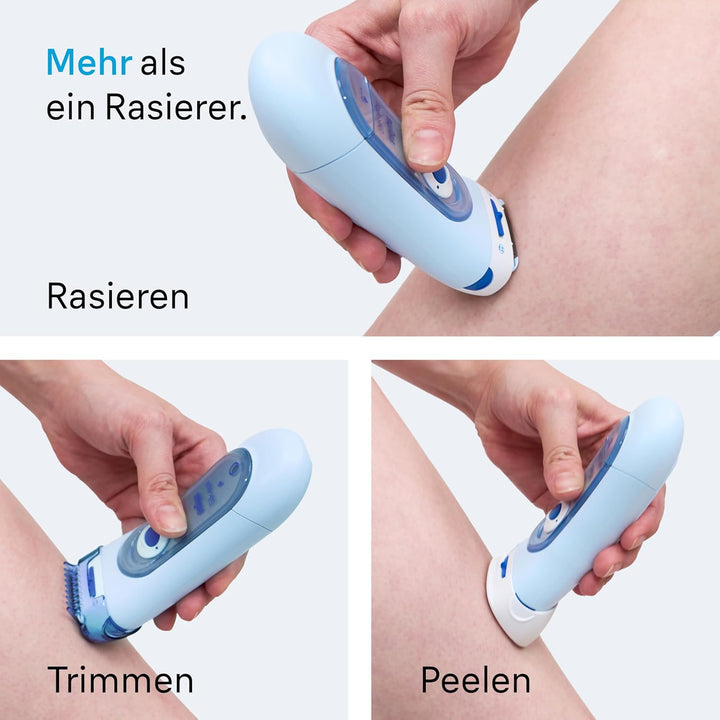 Braun Silk-épil Lady Shaver, Damenrasierer elektrisch, 3-in-1 Elektrischer Rasierer, Trimmer- und Pe