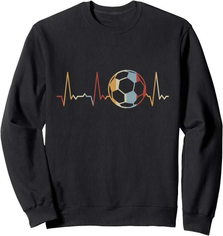 Herzschlag Fussball Sweatshirt
