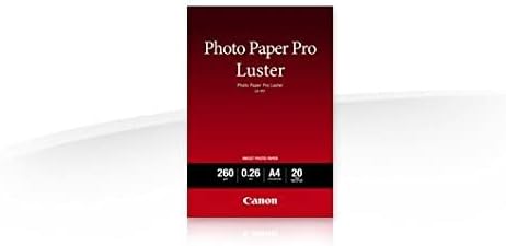 Canon Fotopapier Luster LU-101 glänzend weiss - (DIN A2, 25 Blatt) für Tintenstrahldrucker - PIXMA D