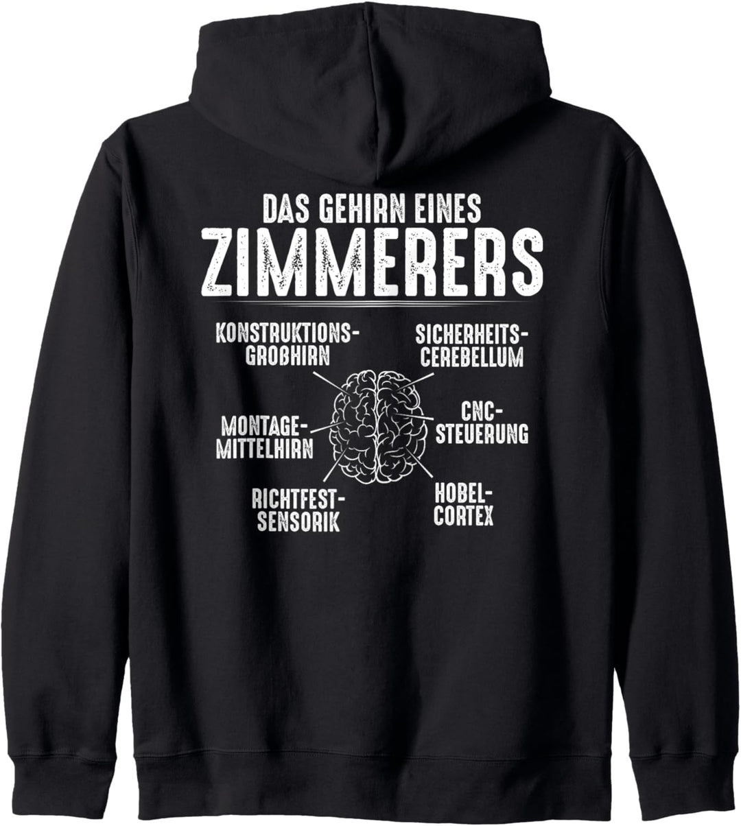 Zimmermann Das Typische Gehirn Eines Zimmerers Kapuzenjacke