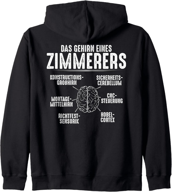 Zimmermann Das Typische Gehirn Eines Zimmerers Kapuzenjacke