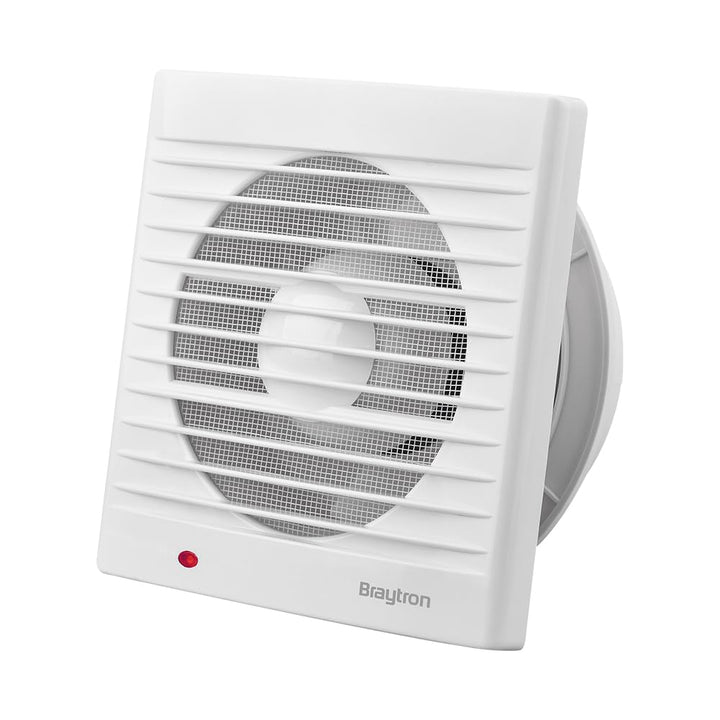Braytron Badlüfter Wandlüfter WC Küche Ventilator Lüfter Ø150mm Leise 37dB Leistungsstark 260 m³/h E