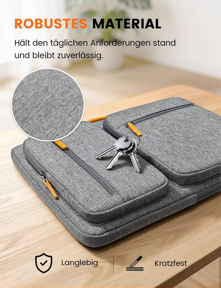 DOMISO 17,3 zoll Laptop Tasche Herren Laptoptasche Business Laptop-taschen Laptophülle Notebooktasch