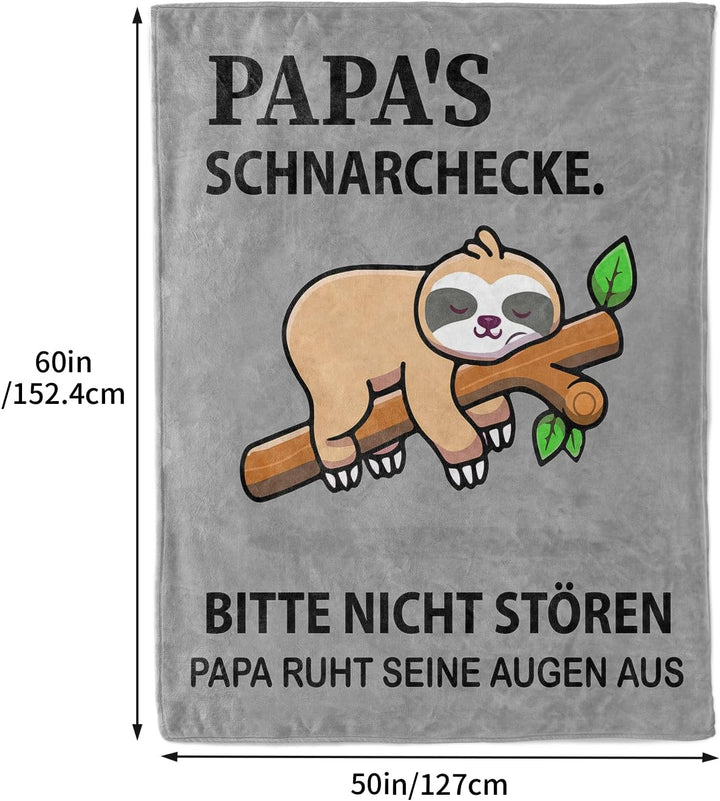 KAAYEE Papa Geschenk, Kuscheldecke Geschenke für Papa zum Geburtstag Valentinstag Vatertag, Geburtst