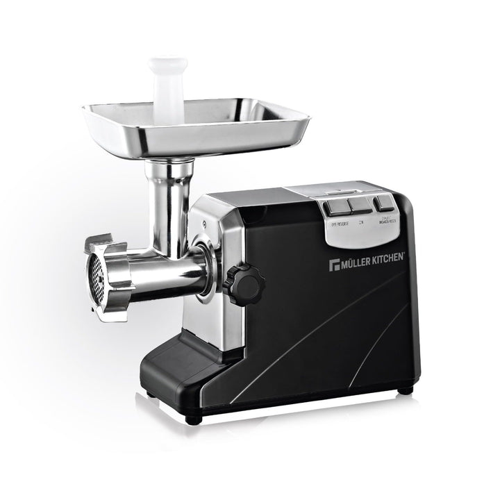 Müller Kitchen MK-6029 Elektrischer Fleischwolf, 1800 W, Aluminium-Schleifkörper