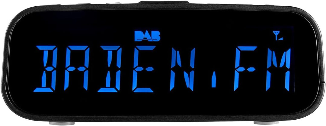 auvisio UKW-Radiowecker: DAB+-Radiowecker, grosses VA-Display, BT, 2 Weckzeiten, USB-Ladeport (Radio