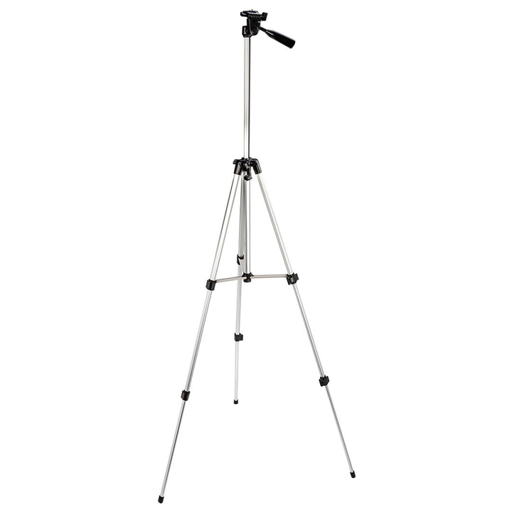 NEO TOOLS Stativ Aluminium 1,5 m mit 1/4 Zoll Gewinde | höhenverstellbares Dreibeinstativ für Kreuzl