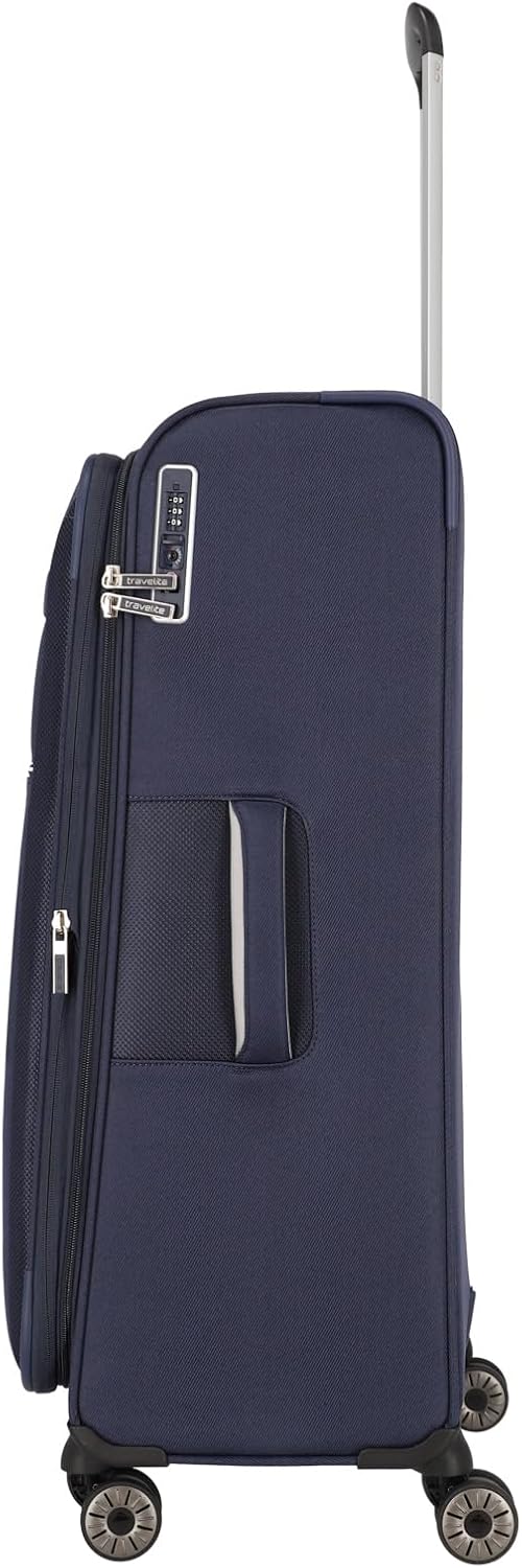 Travelite Kofferset 4 teilig Weichschale 4 Rollen, Grössen S-M-L + Bordtasche, nachhaltig, MIIGO, Re