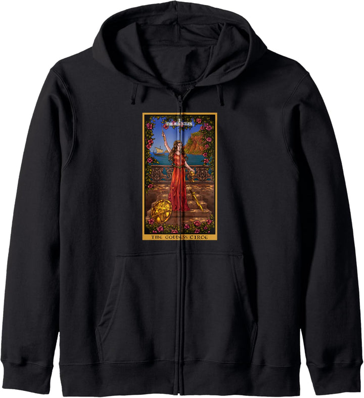 The Goddess Circe The Magician Tarotkarte Heidnische Hexerei Kapuzenjacke