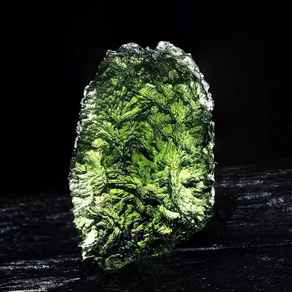 Meteoriten Moldavit Kristall, Stein Anhänger Tschechische Meteoriten Anhänger Rough Edelstein Apotro