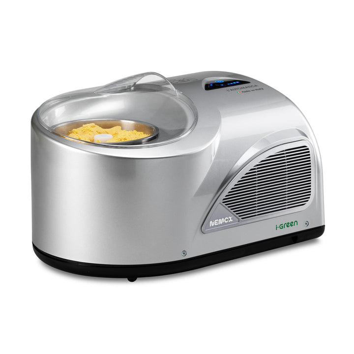 Nemox Gelato NXT1 L'AUTOMATICA i-Green Haushalts-Eismaschine Vollautomatisch (Silber)