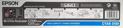 Epson Tonerkartusche AL-C1100/CX11 Cyan Hohe Kapazität 4k - Toner für Laserdrucker (4.000 Seiten, Cy