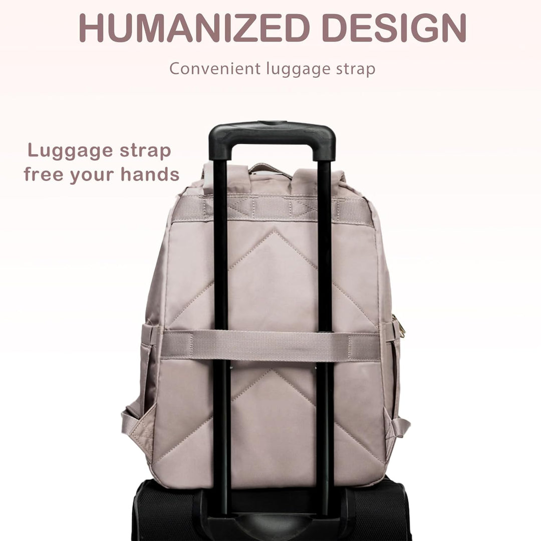 VANKEAN 15.6 Zoll Laptop Rucksack Damen, Hohe Schulrucksack Wasserdicht Damen Herren Arbeitstasche m