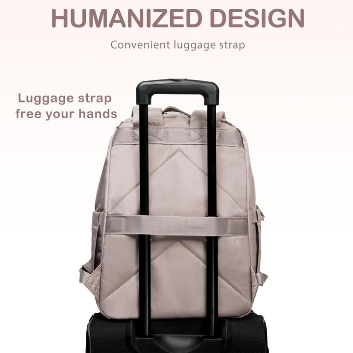 VANKEAN 15.6 Zoll Laptop Rucksack Damen, Hohe Schulrucksack Wasserdicht Damen Herren Arbeitstasche m