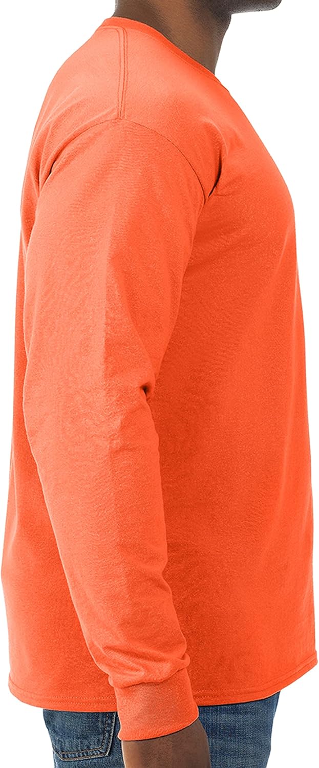 Jerzees Herren Dri-Power Langarm-t-Shirts aus Baumwollmischgewebe, Feuchtigkeitstransport, Geruchssc
