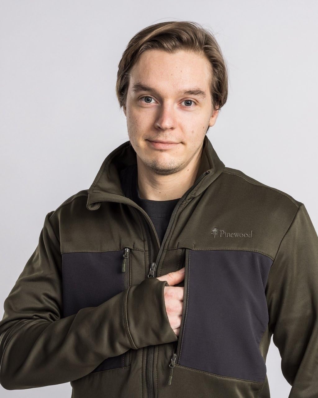 Pinewood Abisko Power Fleece für Herren. Zum Wandern, Trekking, Jagd, Hundesport und vielen Outdoora