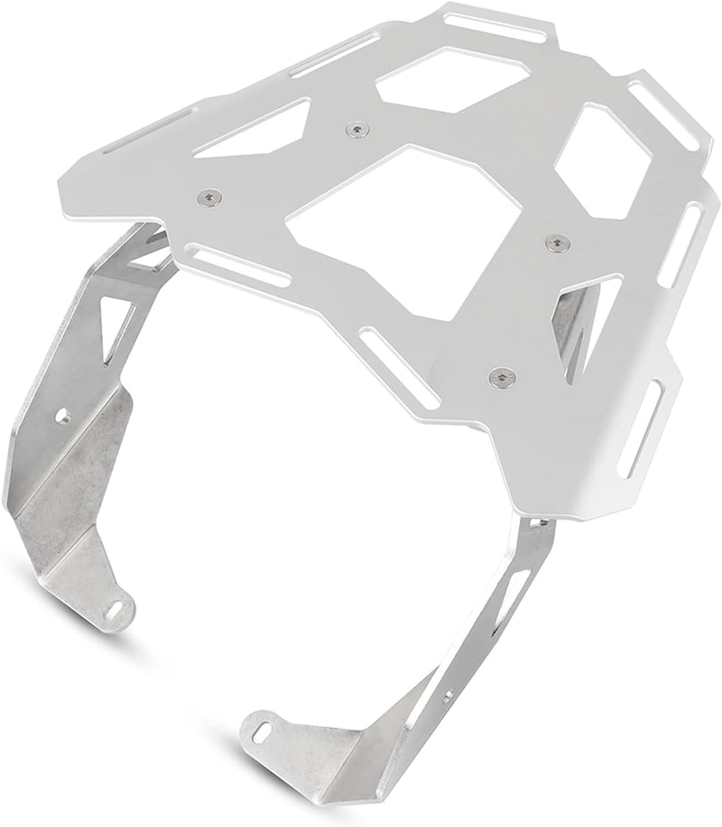 Motorrad Gepäckhalterung Gepäckhalter Bracket Für Africa Twin CRF1100L 2019-2021 Silber, Gepäckhalte