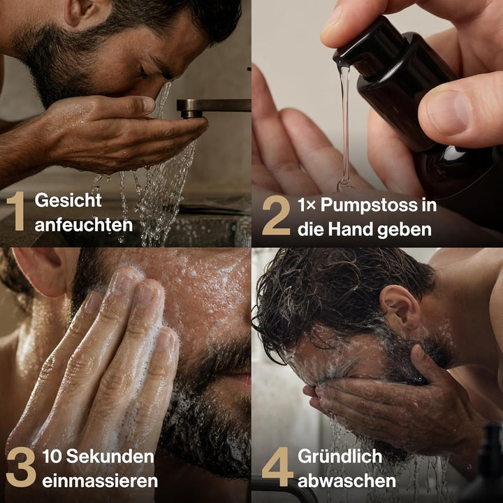 JUNGKRAUT Botanical Power Face Wash 1x100ml Männer Gesichtsreinigung | Natürliches Männer Waschgel g