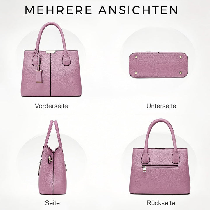 VARLIVOO Elegante Damen-Handtasche, Umhängetasche, Messenger-Tasche, Handtasche, mit verstellbarem S