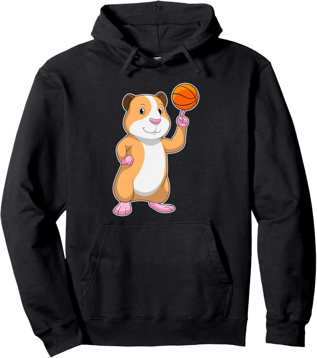 Meerschweinchen Basketballspieler Basketball Sport Pullover Hoodie