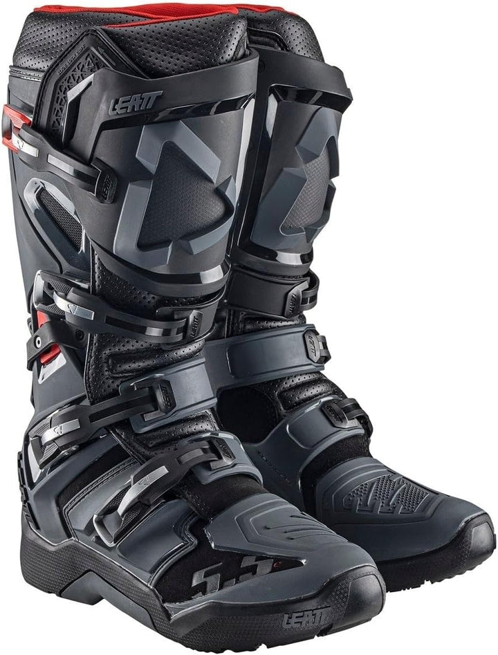 Leatt Moto 5.5 Flexlock Enduro Motocross Stiefel 48 EU Schwarz, 48 EU Schwarz