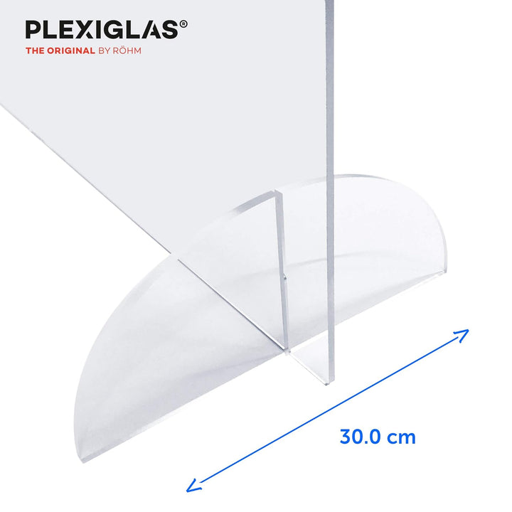 Spuckschutz (65 x 90 cm) als Schutzwand und Schutzscheibe aus PLEXIGLAS® mit Durchreiche 65.0 x 90.0
