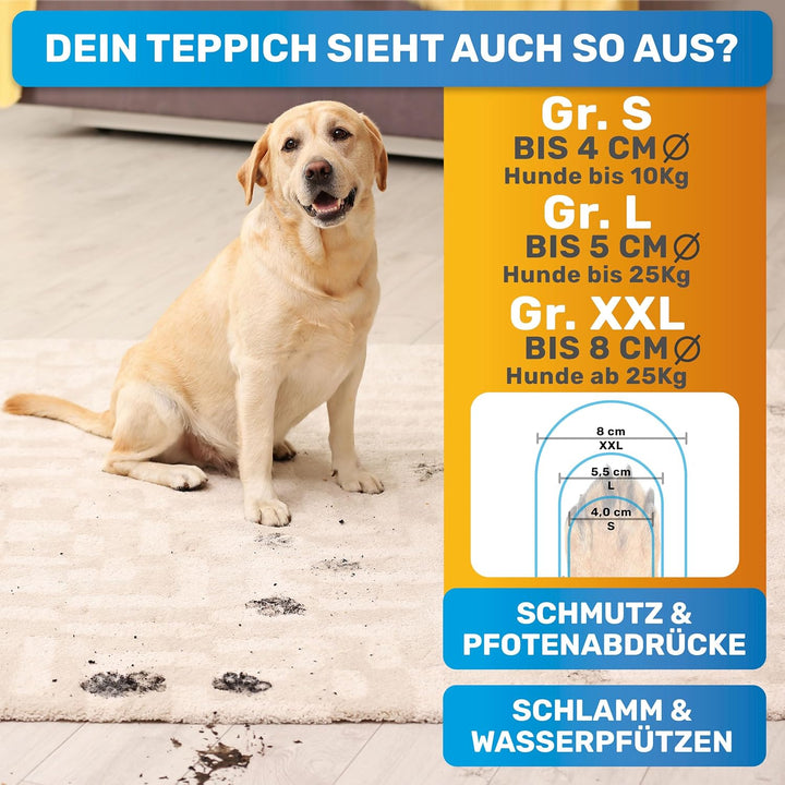 BluePet PfotenBlitz Pfotenreiniger für Hunde | Entfernt Dreck & Schmutz von Hundepfoten | Inkl. Mikr
