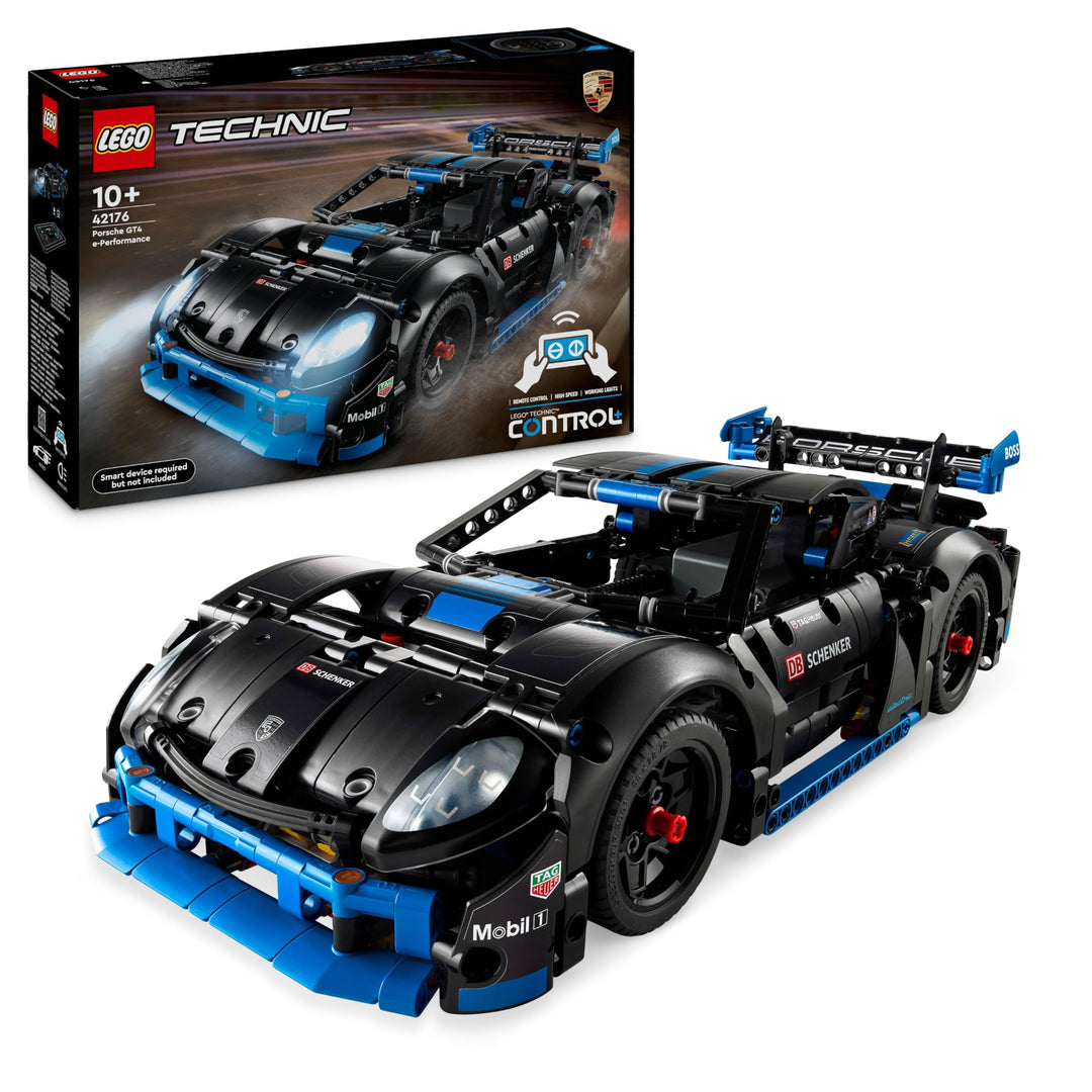 LEGO Technic Porsche GT4 e-Performance Rennwagen, Ferngesteuerter Flitzer, interaktives Modellauto,