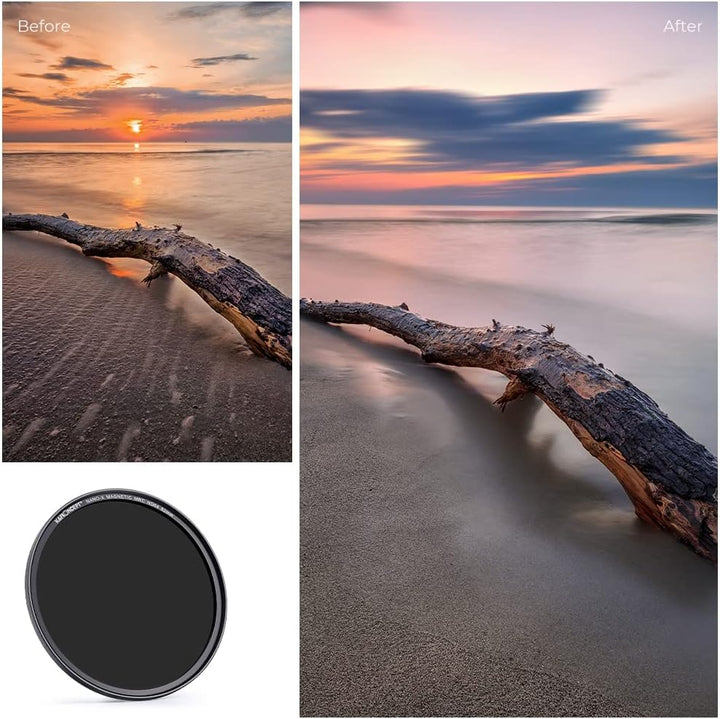 K&F Concept Nano X-Serie Magnetic ND Filter Graufilter ND64 (6 Blendenstufen) Magnetisches Schnellwe