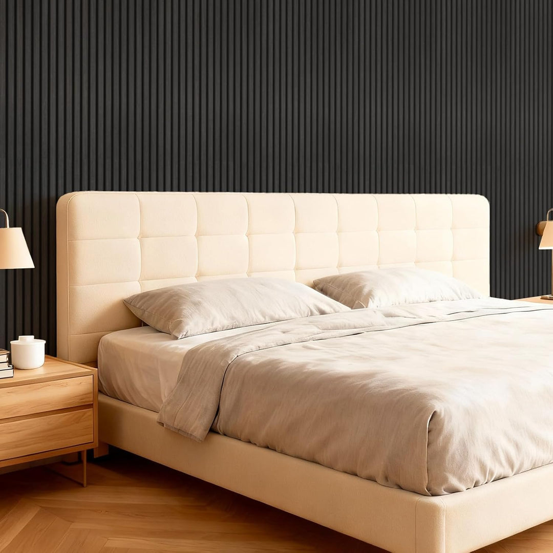 TONOR Akustikpaneele holz, 4 Stück 120x60 cm - 2,88m² Wandpaneele holz Holzpaneele wand als Schallsc
